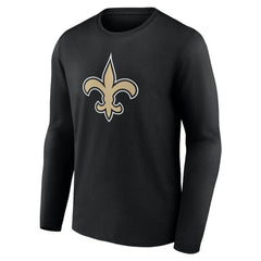 New Orleans Saints Team Authentic Personalized Name & Number Long Sleeve T-Shirt | NFL Discount