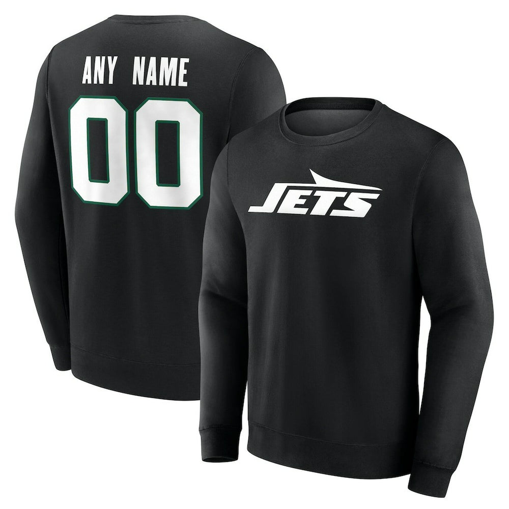 New York Jets Team Authentic Personalized Name & Number Sweatshirt | NFL US