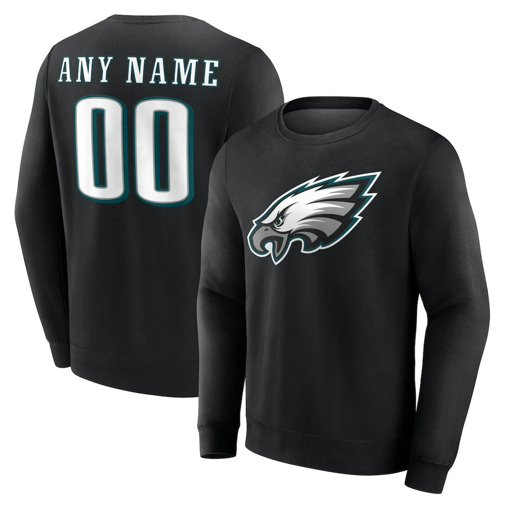 Philadelphia Eagles Team Authentic Personalized Name & Number Sweatshirt | NFL New