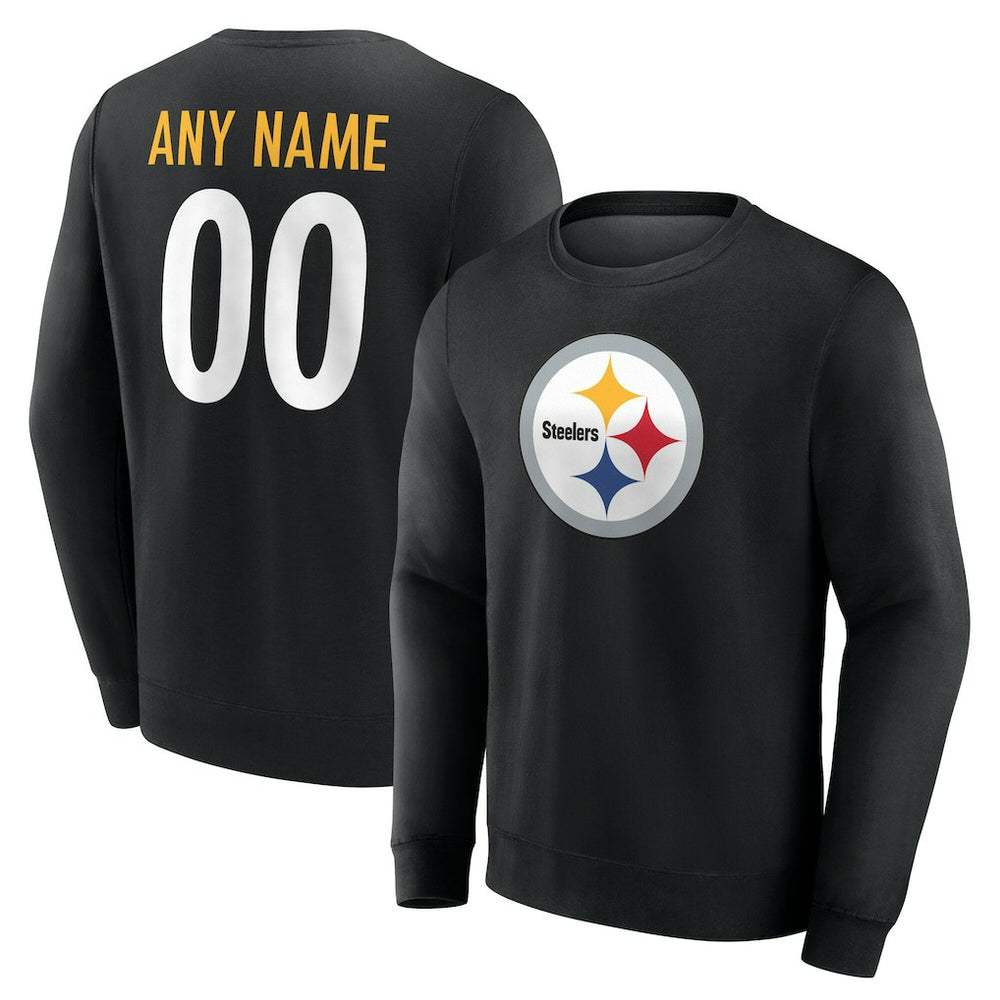 Pittsburgh Steelers Team Authentic Personalized Name & Number Sweatshirt | NFL New