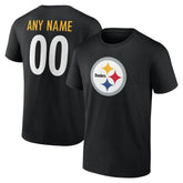 Pittsburgh Steelers Team Authentic Personalized Name & Number T-Shirt | NFL US