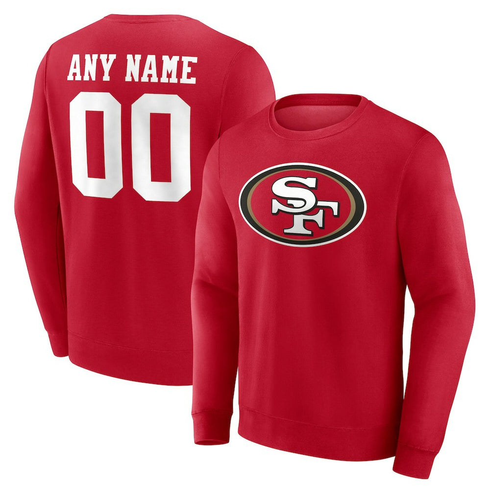 San Francisco 49ers Team Authentic Personalized Name & Number Sweatshirt | NFL US