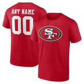 San Francisco 49ers Team Authentic Personalized Name & Number T-Shirt | NFL New