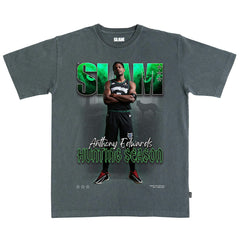 Charcoal Anthony Edwards Minnesota Timberwolves SLAM Unisex Cover T-Shirt | NBA