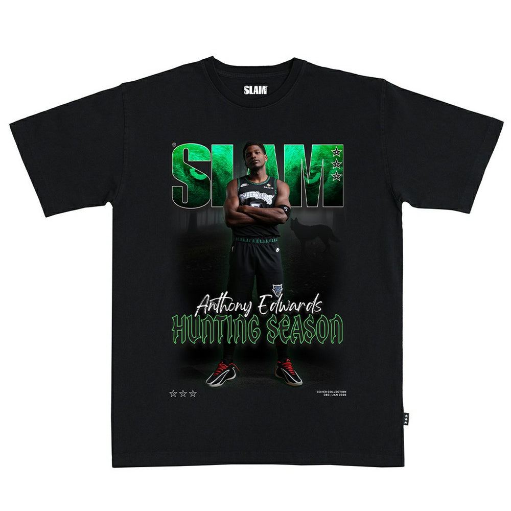 Black Anthony Edwards Minnesota Timberwolves SLAM Unisex Cover T-Shirt | NBA