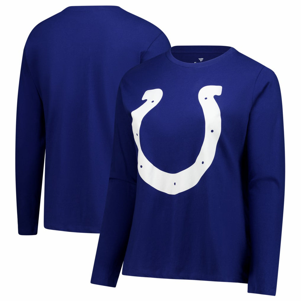 Indianapolis Colts Women's Plus Size Scoop Neck Long Sleeve T-Shirt | NFL US