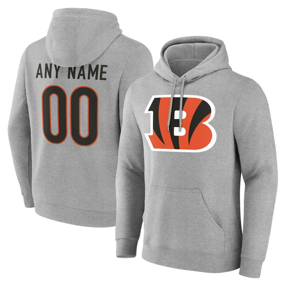 Cincinnati Bengals Big & Tall Team Authentic Custom Hoodie | NFL Sale