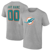 Miami Dolphins Big & Tall Team Authentic Custom T-Shirt | NFL Sale