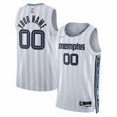 White Memphis Grizzlies Unisex 2025/26 City Edition Swingman Custom Jersey | NBA