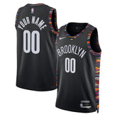 Black Brooklyn Nets Unisex 2025/26 City Edition Swingman Custom Jersey | NBA