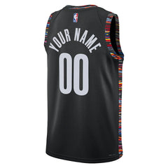 Black Brooklyn Nets Unisex 2025/26 City Edition Swingman Custom Jersey | NBA