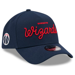 Navy Washington Wizards x Malbon Golf Unisex 9FORTY A-Frame Adjustable Hat | NBA