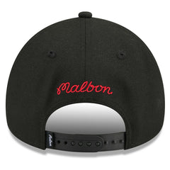 Black Chicago Bulls x Malbon Golf Unisex 9FORTY A-Frame Adjustable Hat | NBA