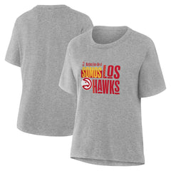 Gray Atlanta Hawks Women's Noches Training T-Shirt | NBA
