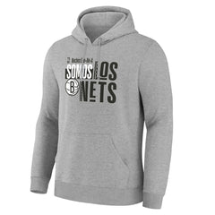 Gray Brooklyn Nets Noches Training Hoodie | NBA