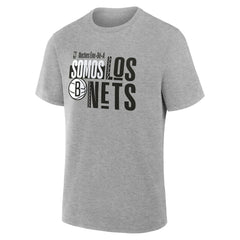 Gray Brooklyn Nets Noches Training T-Shirt | NBA