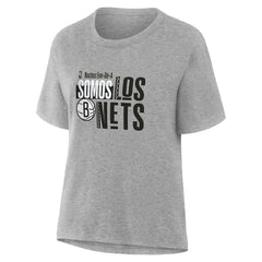Gray Brooklyn Nets Women's Noches Training T-Shirt | NBA