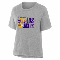 Gray Los Angeles Lakers Women's Noches Training T-Shirt | NBA