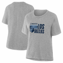 Gray Memphis Grizzlies Women's Noches Training T-Shirt | NBA
