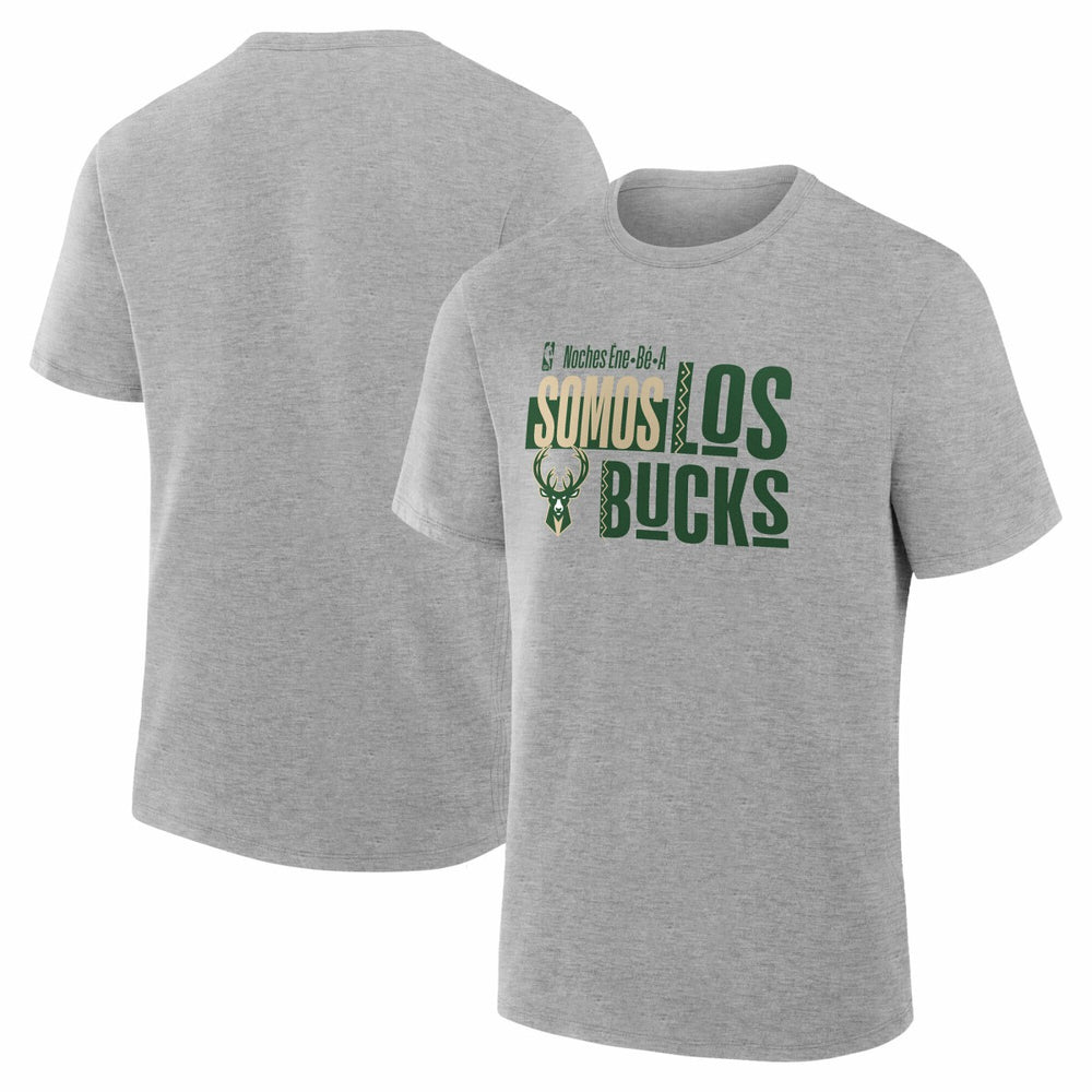 Gray Milwaukee Bucks Noches Training T-Shirt | NBA
