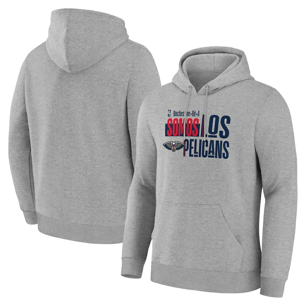 Gray New Orleans Pelicans Noches Training Hoodie | NBA
