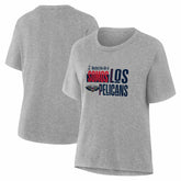 Gray New Orleans Pelicans Women's Noches Training T-Shirt | NBA