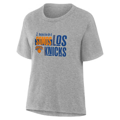 Gray New York Knicks Women's Noches Training T-Shirt | NBA
