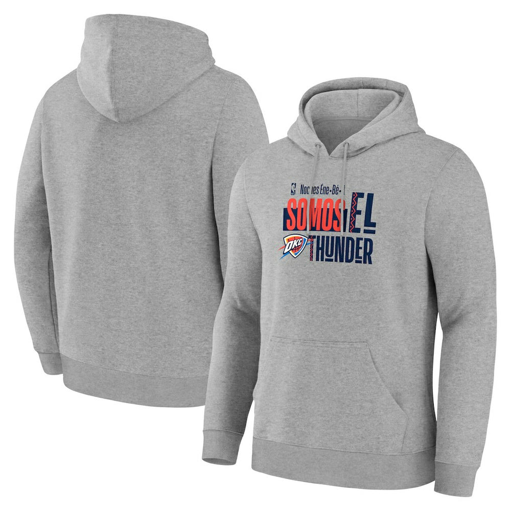 Gray Oklahoma City Thunder Noches Training Hoodie | NBA