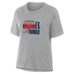 Gray Oklahoma City Thunder Women's Noches Training T-Shirt | NBA