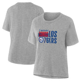 Gray Philadelphia 76ers Women's Noches Training T-Shirt | NBA