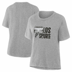 Gray San Antonio Spurs Women's Noches Training T-Shirt | NBA