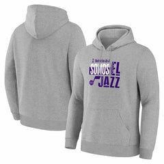 Gray Utah Jazz Noches Training Hoodie | NBA