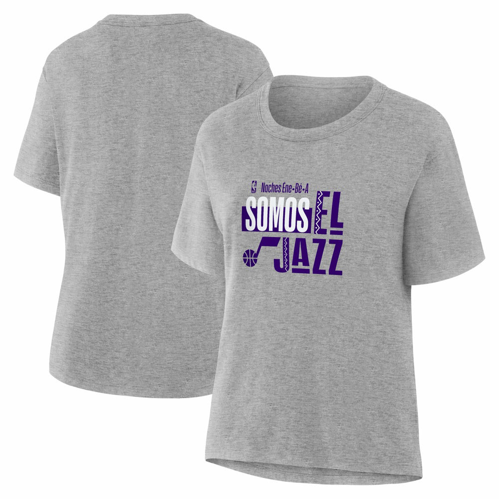 Gray Utah Jazz Women's Noches Training T-Shirt | NBA