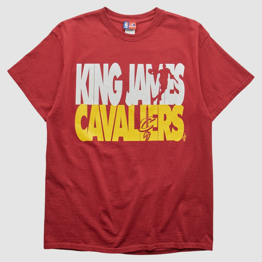 Maroon Cleveland Cavaliers Majestic 2000s T-shirt sale | NBA