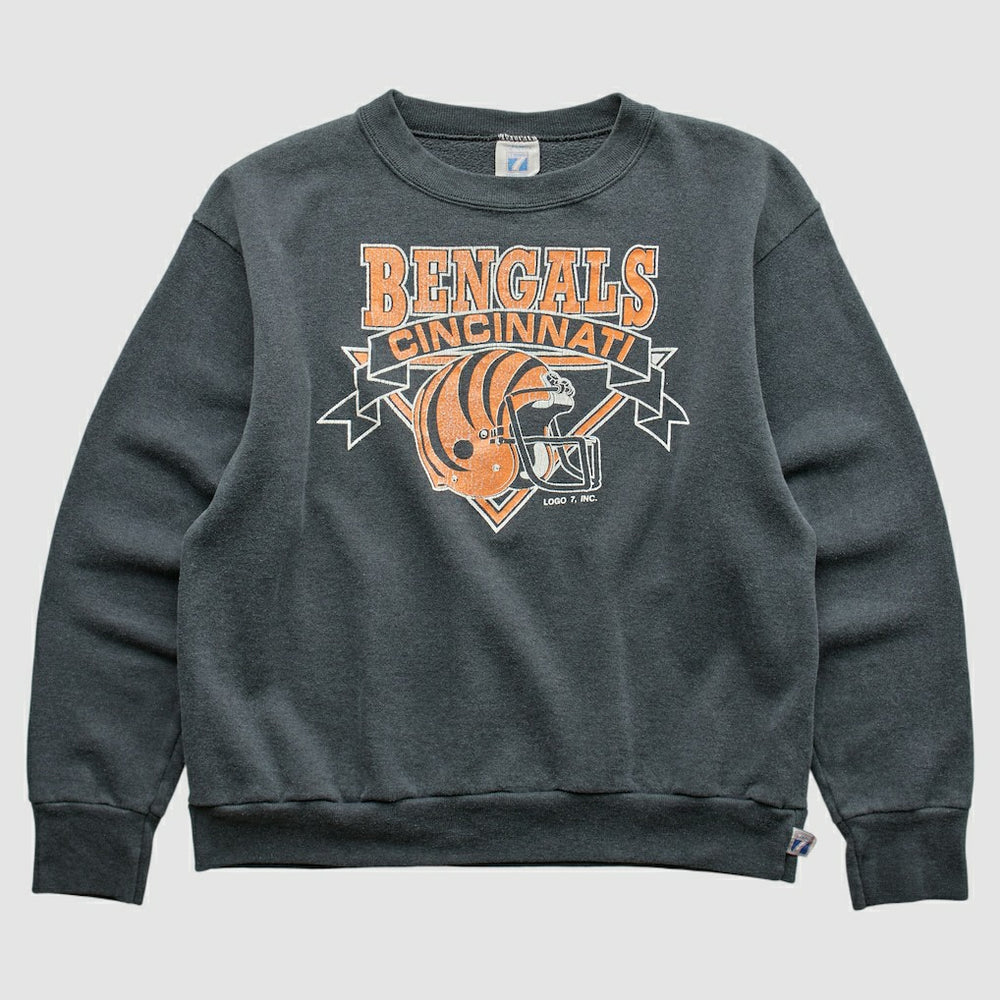 Cincinnati Bengals Logo 7 80s Pullover Sweatshirt | NFL Sale