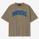 Heather Gray Dallas Mavericks Fear of God Unisex 90s T-Shirt sale | NBA