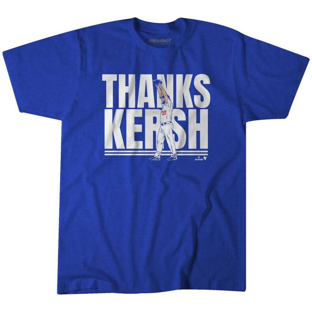 Clayton Kershaw Los Angeles Dodgers BreakingT Unisex Thank You T-Shirt - MLB T-shirts
