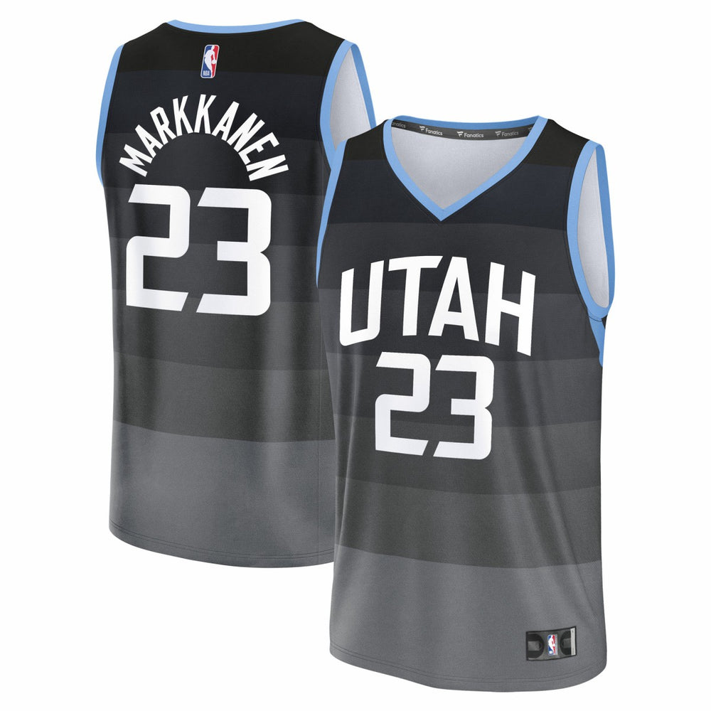 Black Lauri Markkanen Utah Jazz 2025/26 City Edition Fast Break Jersey | NBA