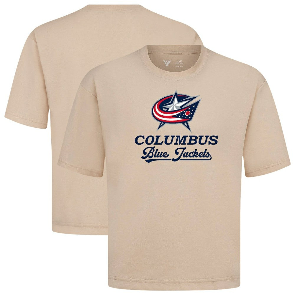 Columbus Blue Jackets Levelwear Team Surge Luxe Signature Knit T-Shirt - NHL T-shirts