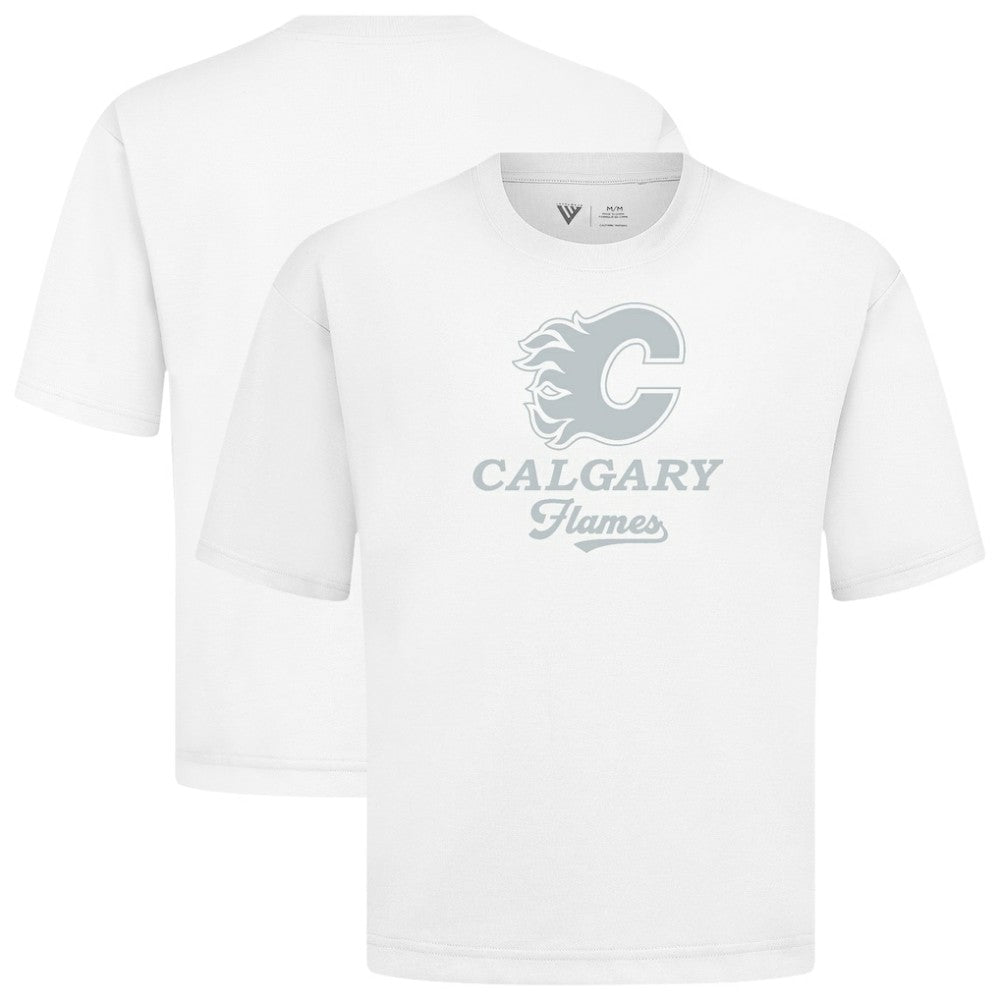 Calgary Flames Levelwear Shadow Surge Luxe Signature Knit T-Shirt - NHL T-shirts