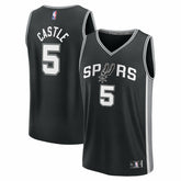 Black Stephon Castle San Antonio Spurs Fast Break Replica Jersey | NBA