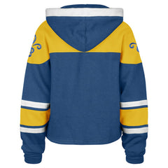 St. Louis Blues '47 Women's Cropped Lacer Hoodie - NHL Hoodies
