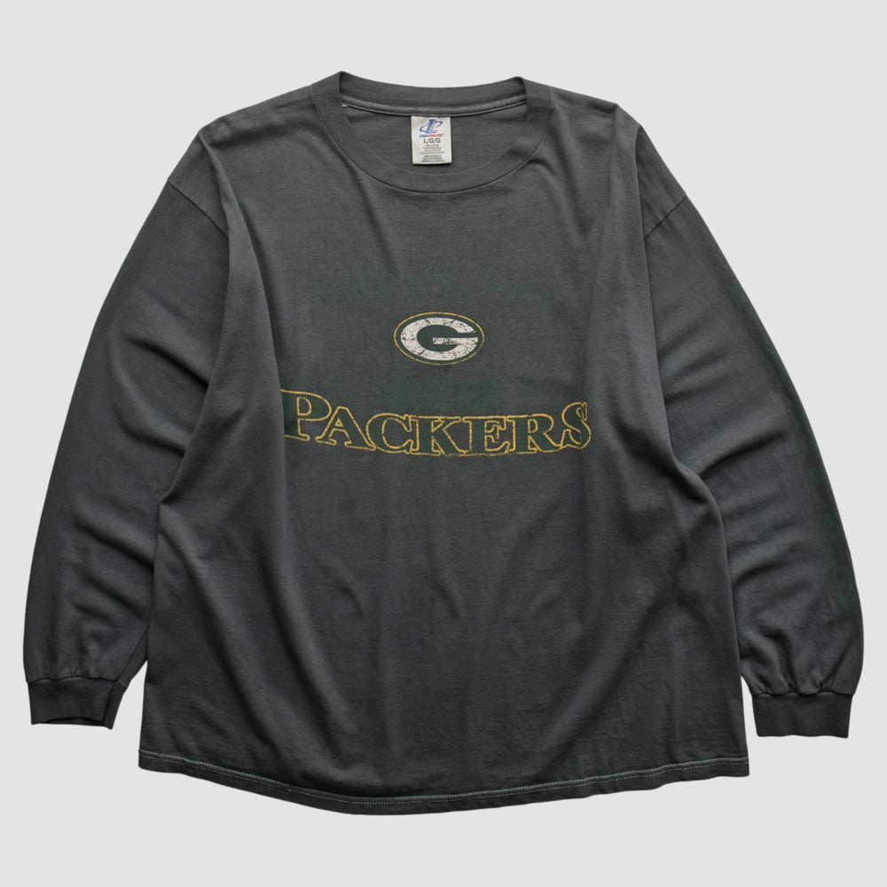 Green Bay Packers Logo Athletic 2000s Long Sleeve T-shirt | NFL Hot