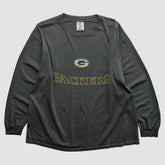 Green Bay Packers Logo Athletic 2000s Long Sleeve T-shirt | NFL Hot