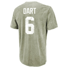 New York Giants Jaxson Dart Majestic Threads Mineral Wash Name & Number T-Shirt | NFL Outlet