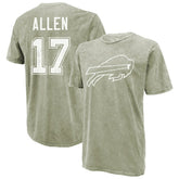Buffalo Bills Josh Allen Majestic Threads Mineral Wash Name & Number T-Shirt | NFL Sale