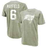 Tampa Bay Buccaneers Baker Mayfield Majestic Threads Mineral Wash Name & Number T-Shirt | NFL Outlet
