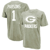 Green Bay Packers Micah Parsons Majestic Threads Mineral Wash Name & Number T-Shirt | NFL Near me