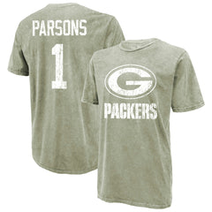 Green Bay Packers Micah Parsons Majestic Threads Mineral Wash Name & Number T-Shirt | NFL Near me