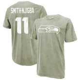 Seattle Seahawks Jaxon Smith-Njigba Majestic Threads Mineral Wash Name & Number T-Shirt | NFL Sale